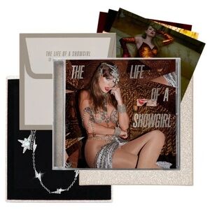 🖤🖤🖤 SOLD 🖤🖤🖤 The Life of a Showgirl Deluxe CD Set with Opalite Bracelet